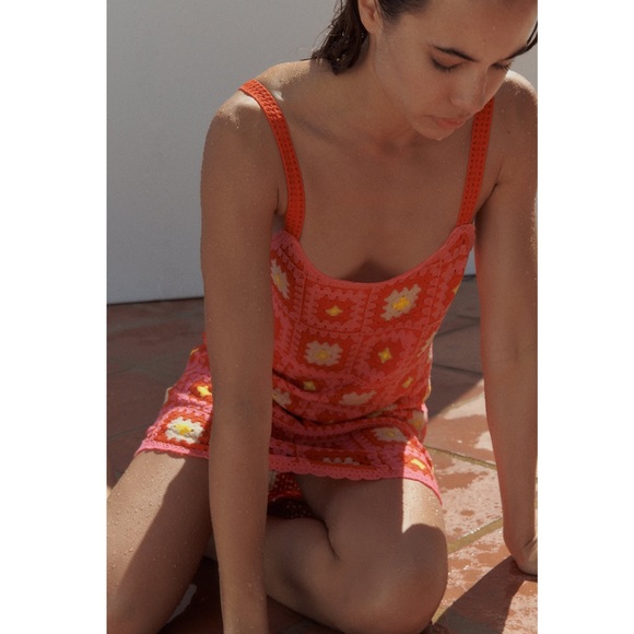 Zara CROCHET MINI DRESS - Picture 15 of 16